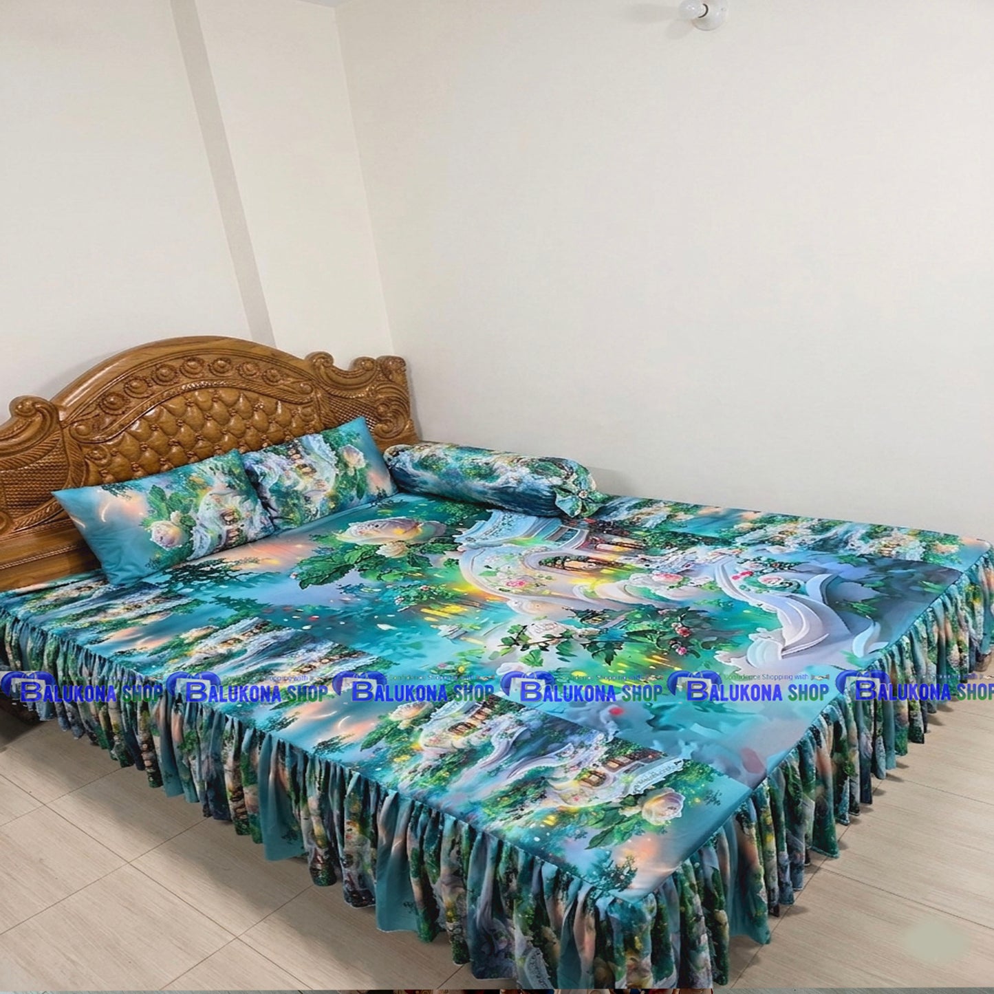 3D ওয়াটারপ্রুফ প্রিমিয়াম কুচি চাদর (BK=17)