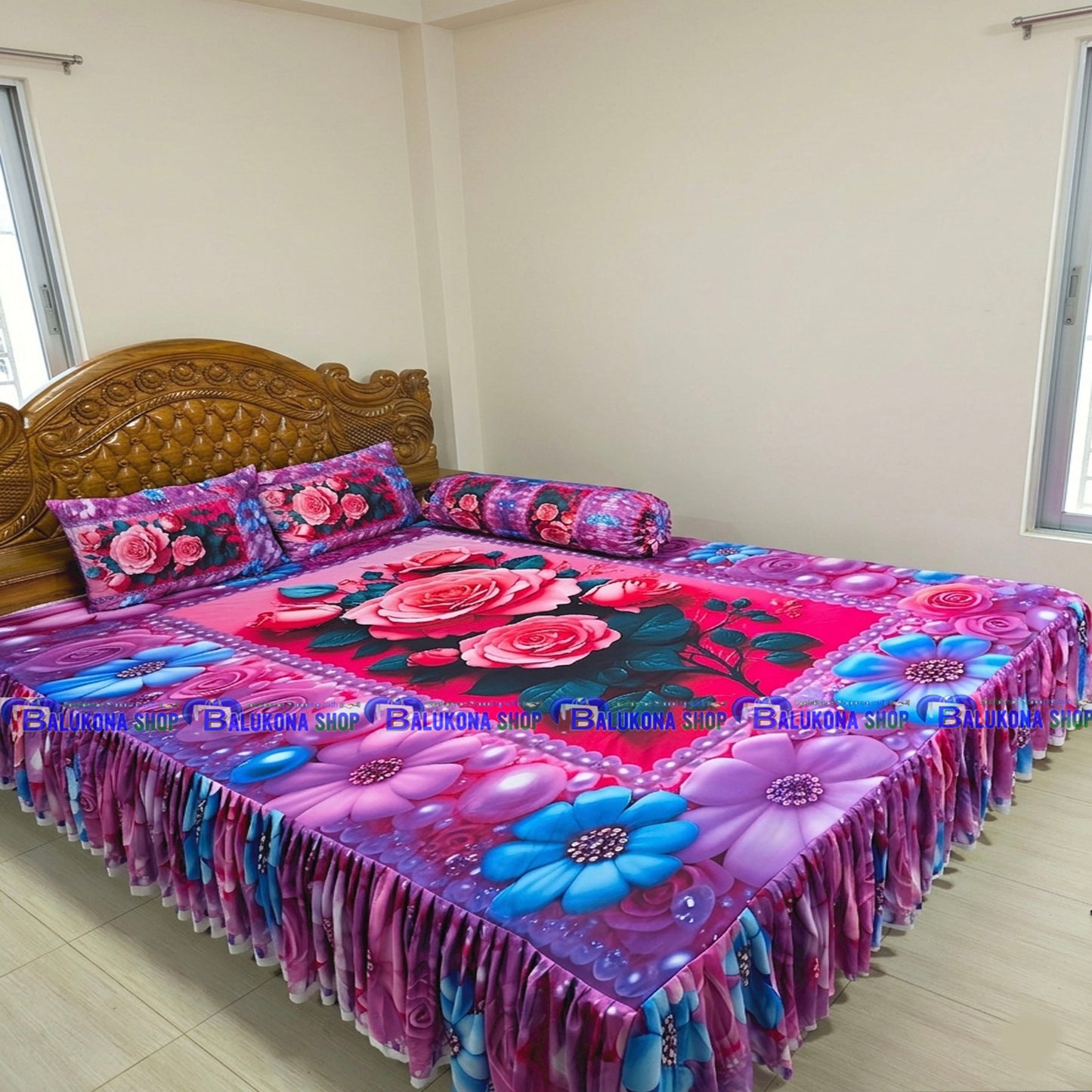 3D ওয়াটারপ্রুফ প্রিমিয়াম কুচি চাদর (BK=10)