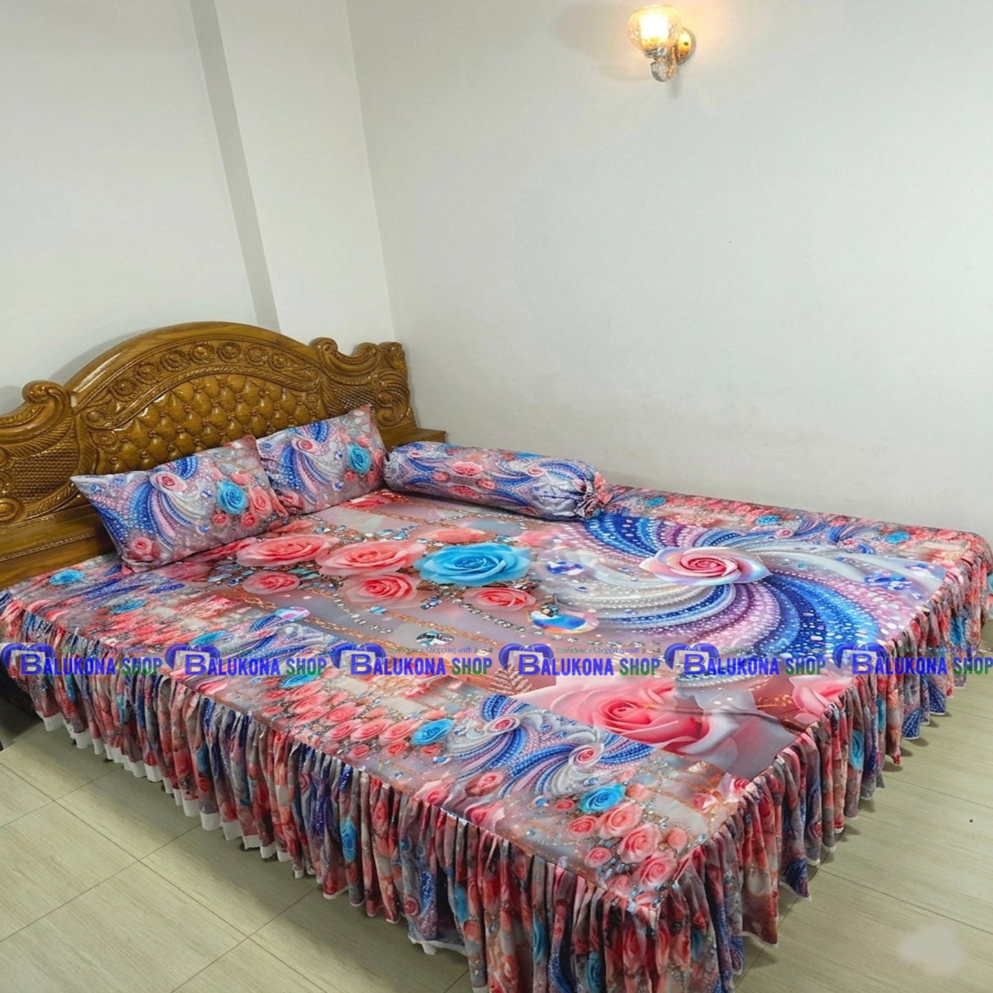 3D ওয়াটারপ্রুফ প্রিমিয়াম কুচি চাদর (BK=15)