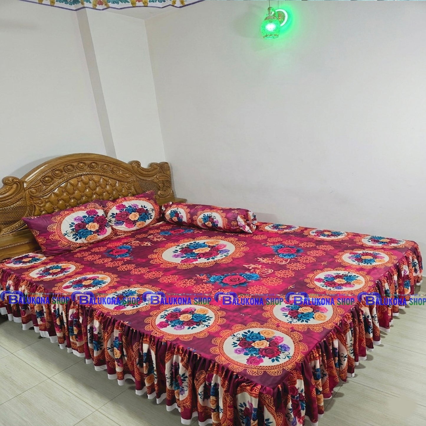 3D ওয়াটারপ্রুফ প্রিমিয়াম কুচি চাদর (BK=13)