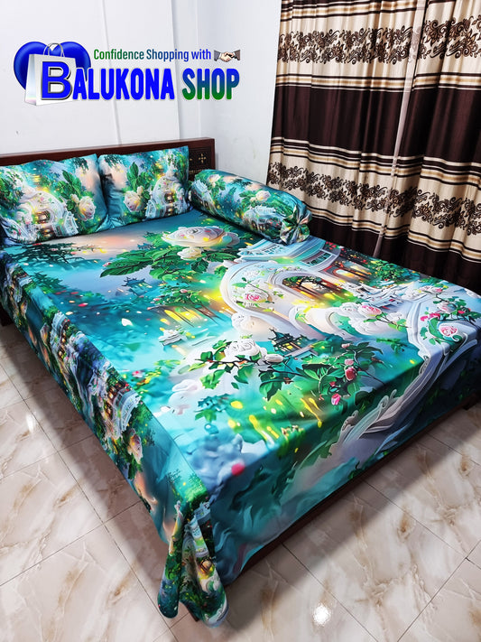 100% 3D Waterproof Bedsheet