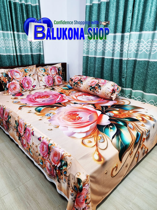 100% 3D Waterproof Bedsheet