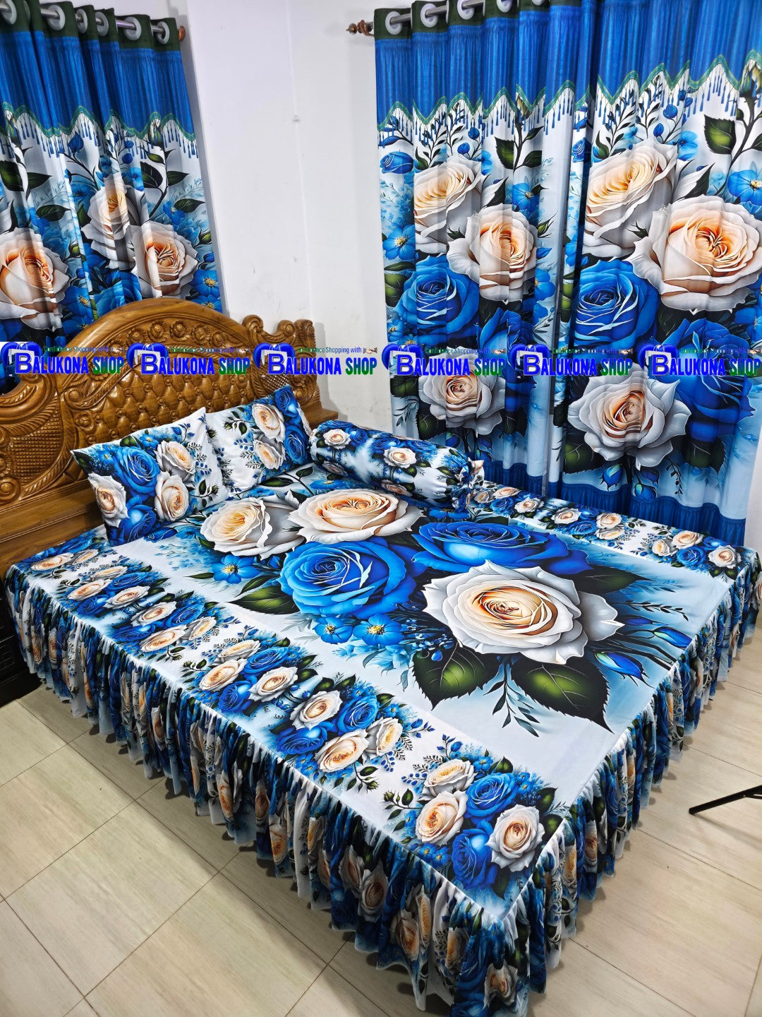 3D ওয়াটারপ্রুফ প্রিমিয়াম কুচি চাদর (BK=18)