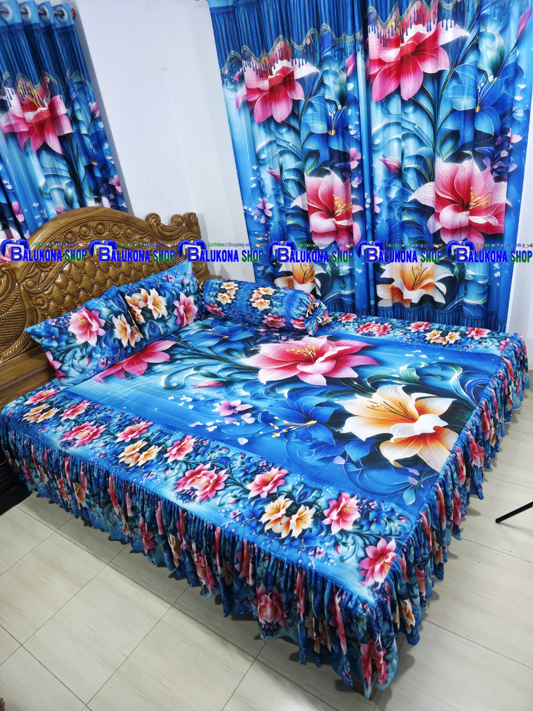 3D ওয়াটারপ্রুফ প্রিমিয়াম কুচি চাদর (BK=20)