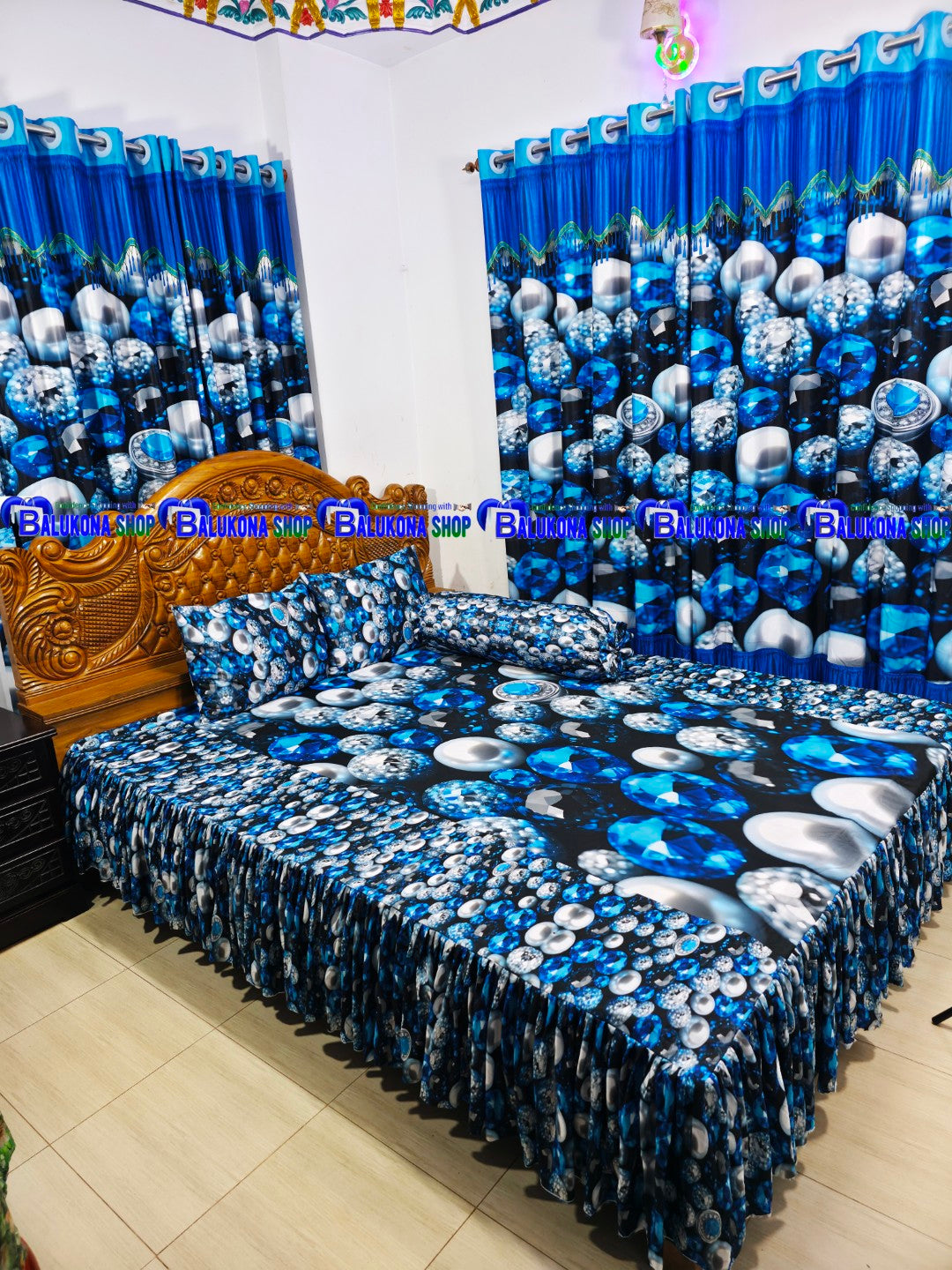 3D ওয়াটারপ্রুফ প্রিমিয়াম কুচি চাদর (BK=23)