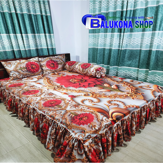 3D প্রিমিয়াম কুচি চাদর (BK=2)