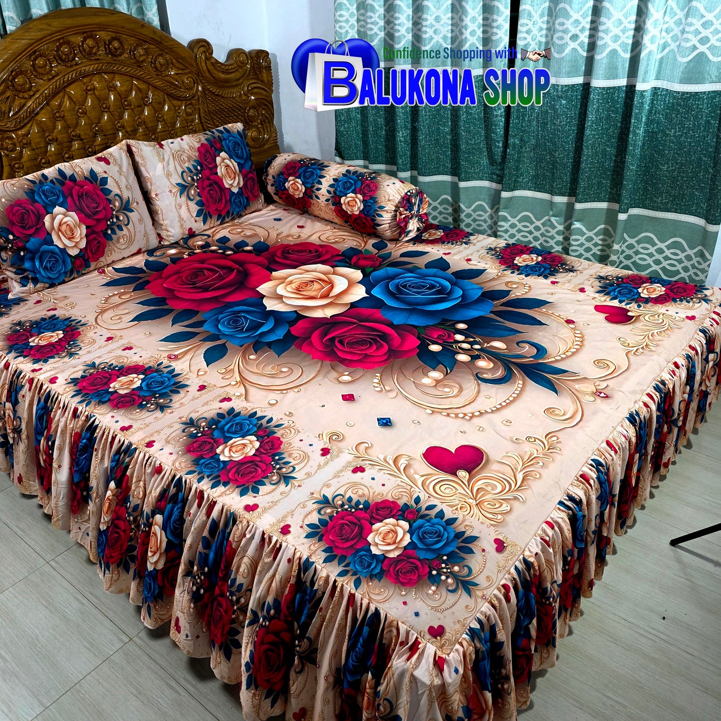 3D প্রিমিয়াম কুচি চাদর (BK=1)