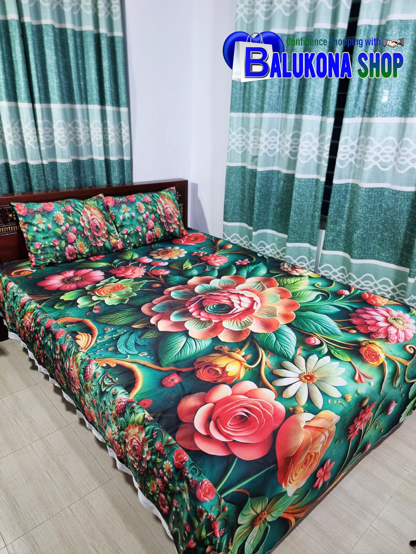 100% 3D Waterproof Bedsheet