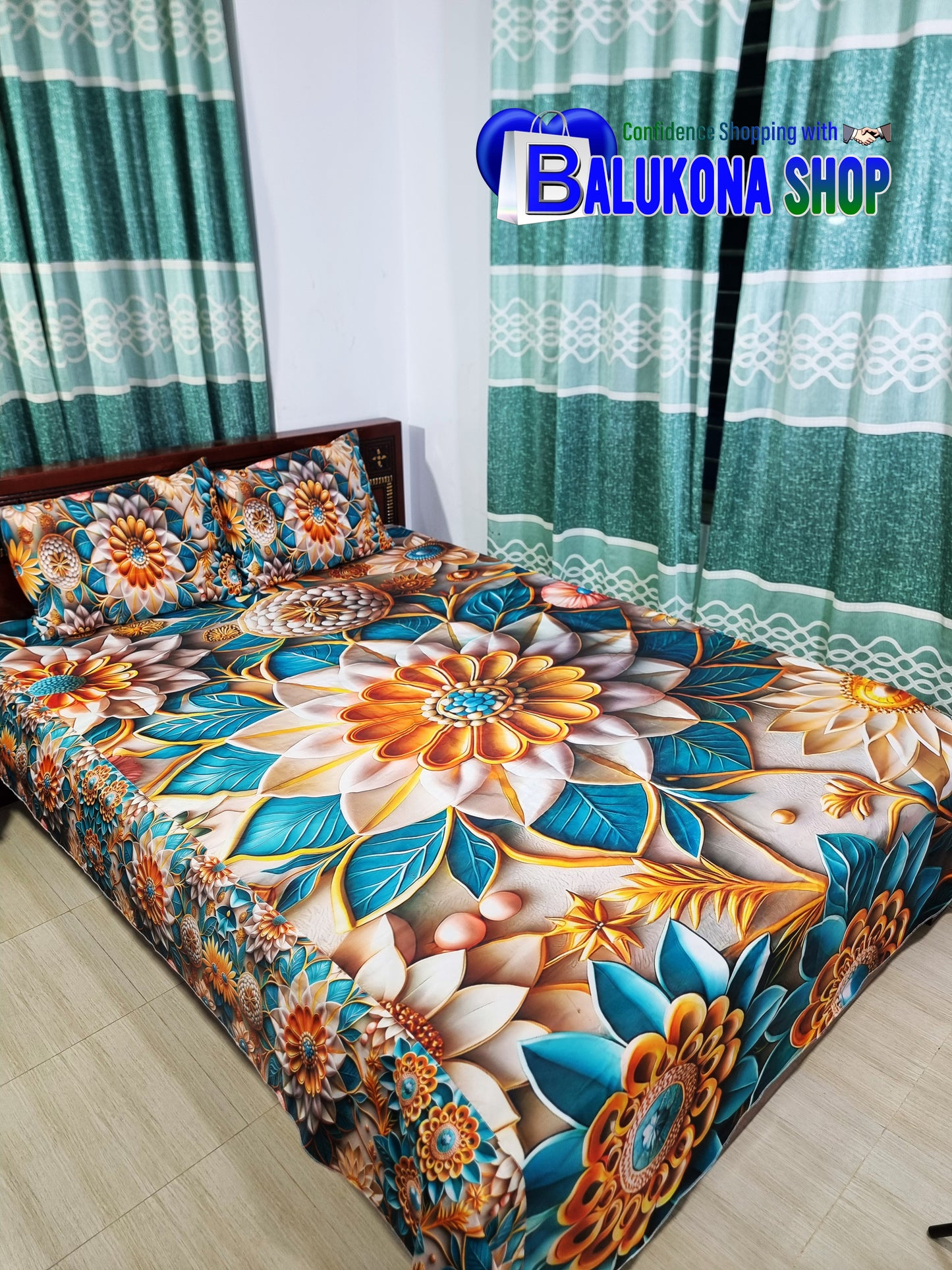 100% 3D Waterproof Bedsheet