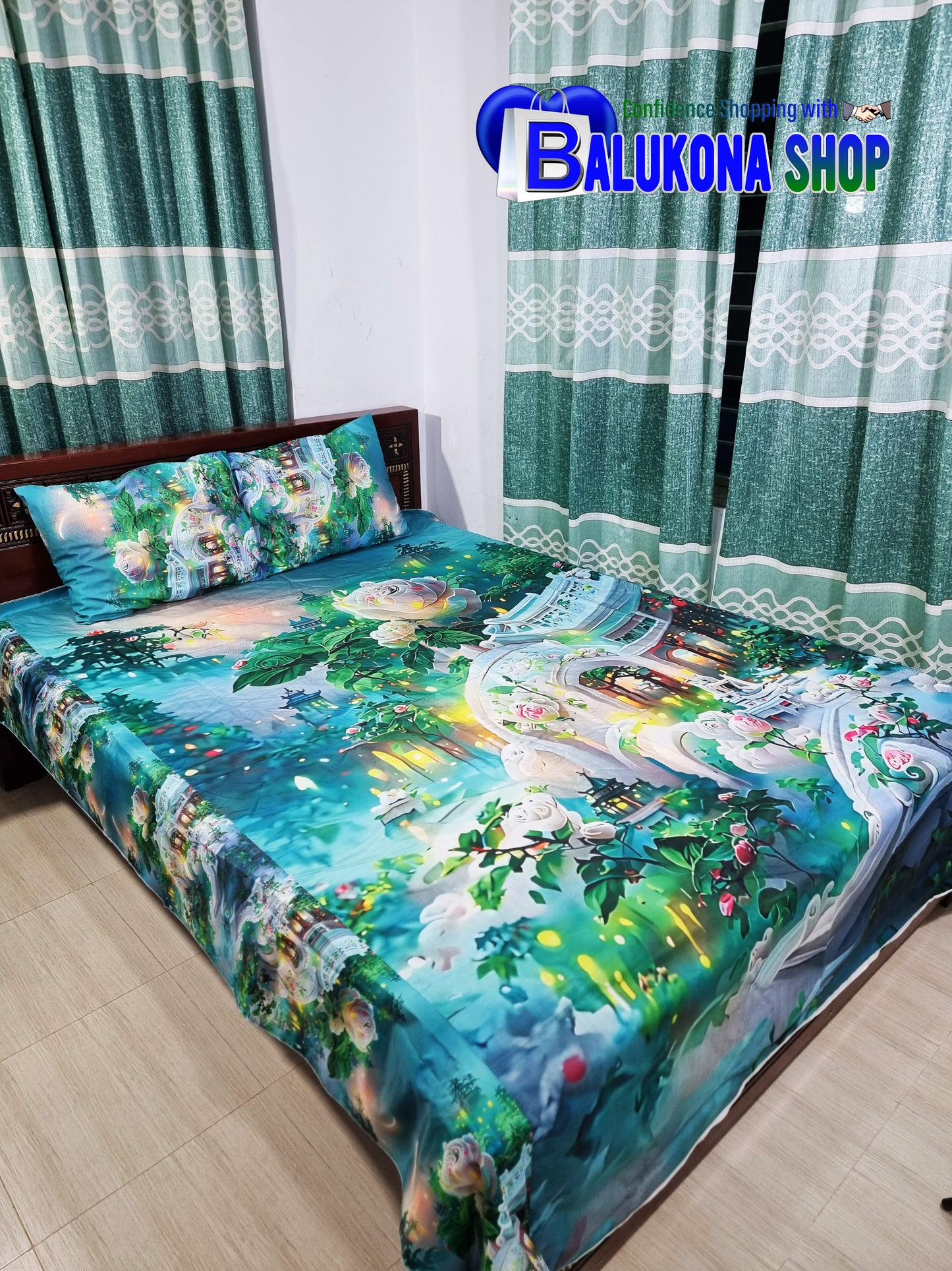 100% 3D Waterproof Bedsheet