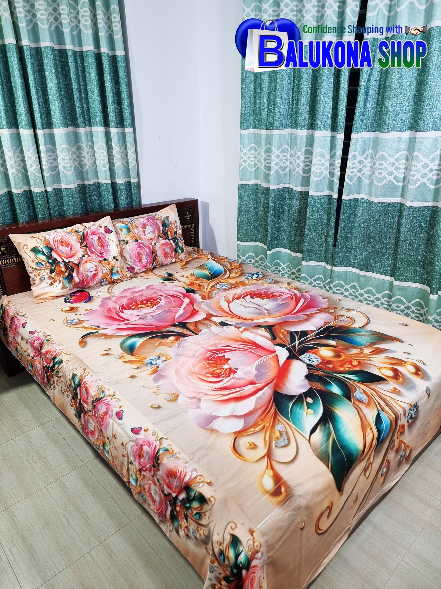 100% 3D Waterproof Bedsheet