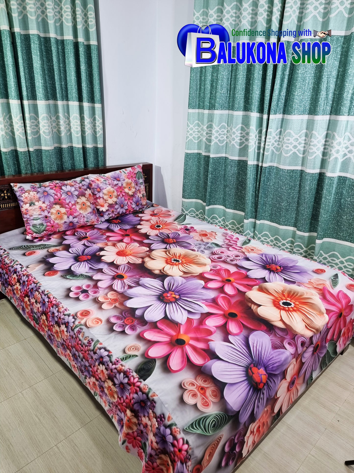 100% 3D Waterproof Bedsheet