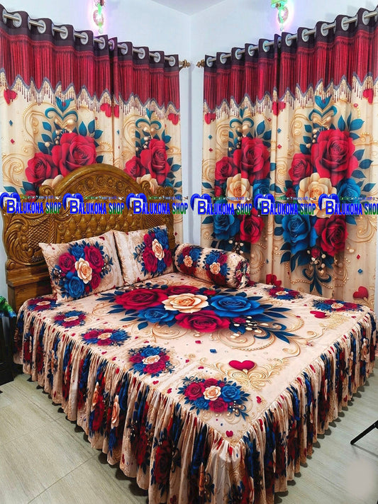 3D প্রিমিয়াম কুচি চাদর (BK=1)