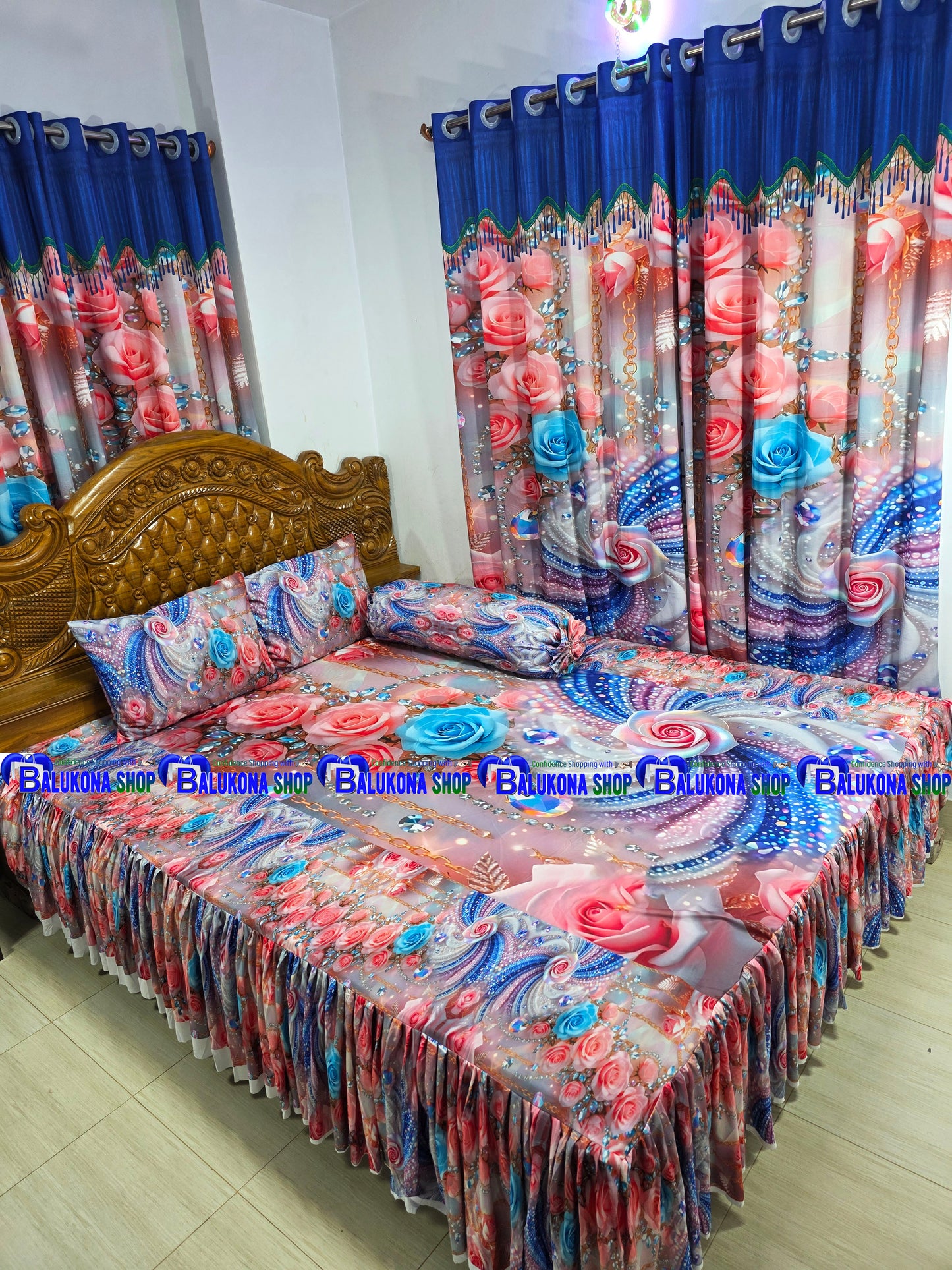 3D প্রিমিয়াম কুচি চাদর (BK=15)