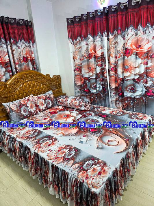 3D প্রিমিয়াম কুচি চাদর (BK=16)