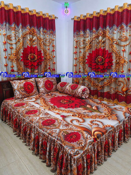 3D প্রিমিয়াম কুচি চাদর (BK=2)