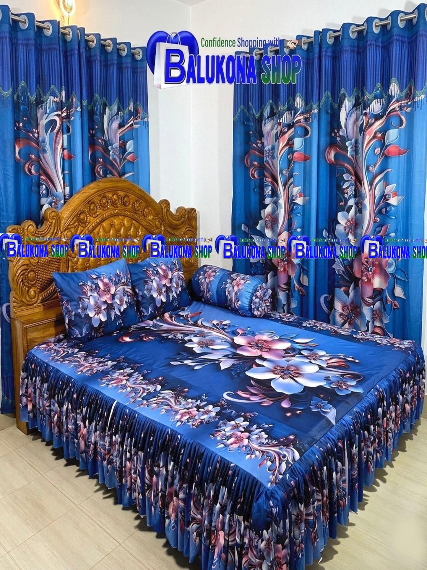 3D প্রিমিয়াম কুচি চাদর (BK=3)