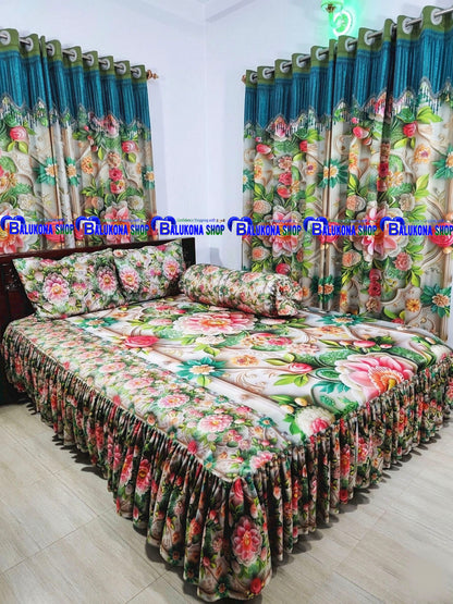 3D ওয়াটারপ্রুফ প্রিমিয়াম কুচি চাদর (BK=7)