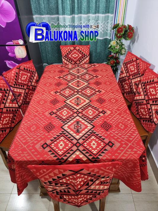 Block Print Cotton Dining Table Cover Set