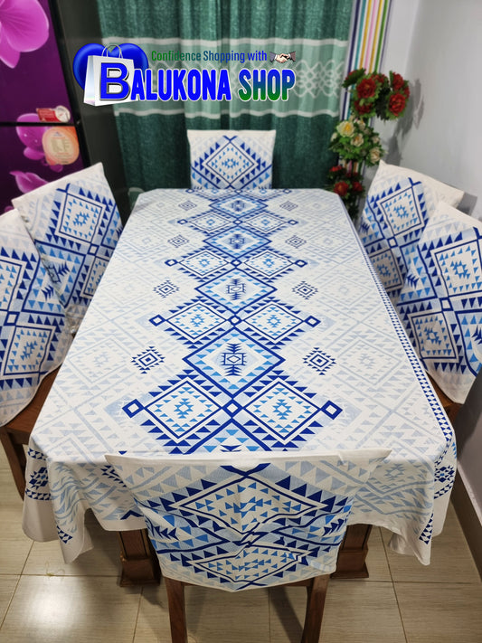 Block Print Cotton Dining Table Cover Set