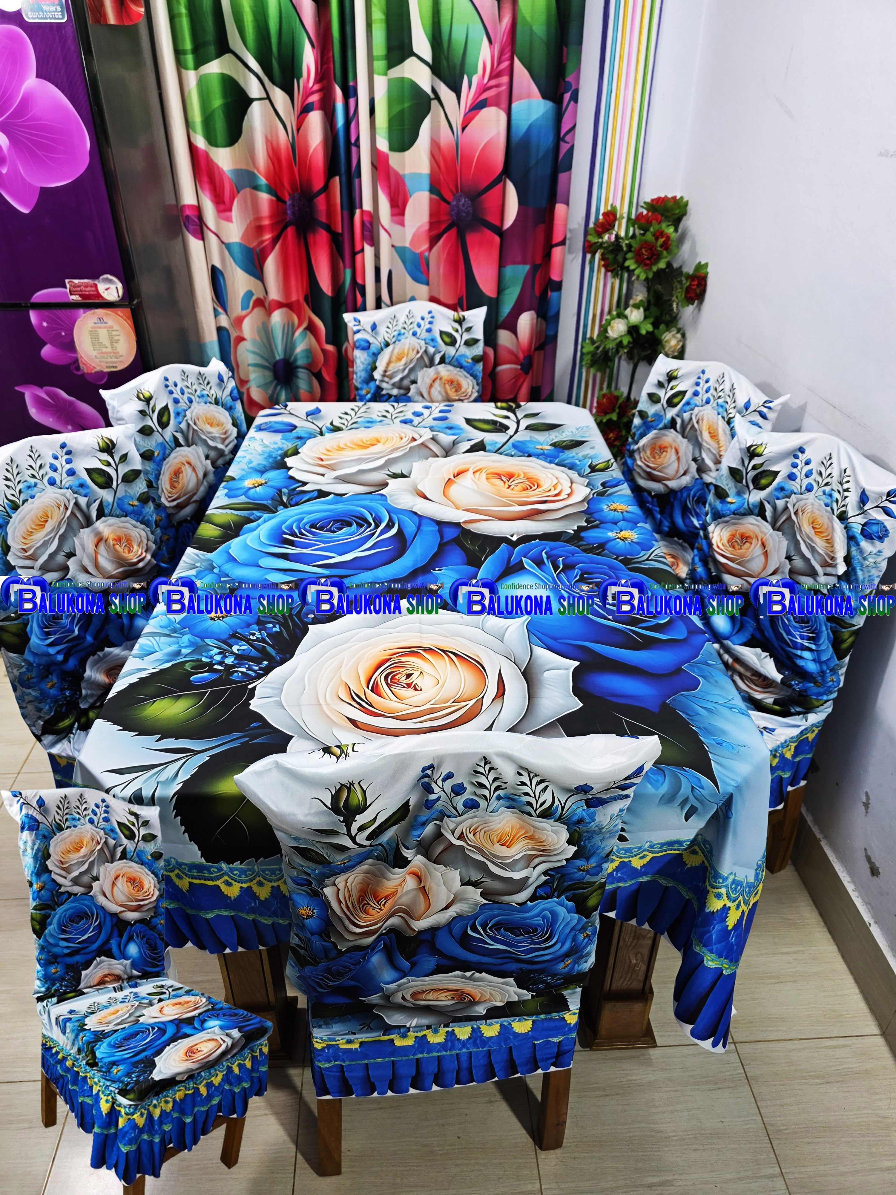 3D ওয়াটারপ্রুফ প্রিমিয়াম কুচি ডাইনিং সেট