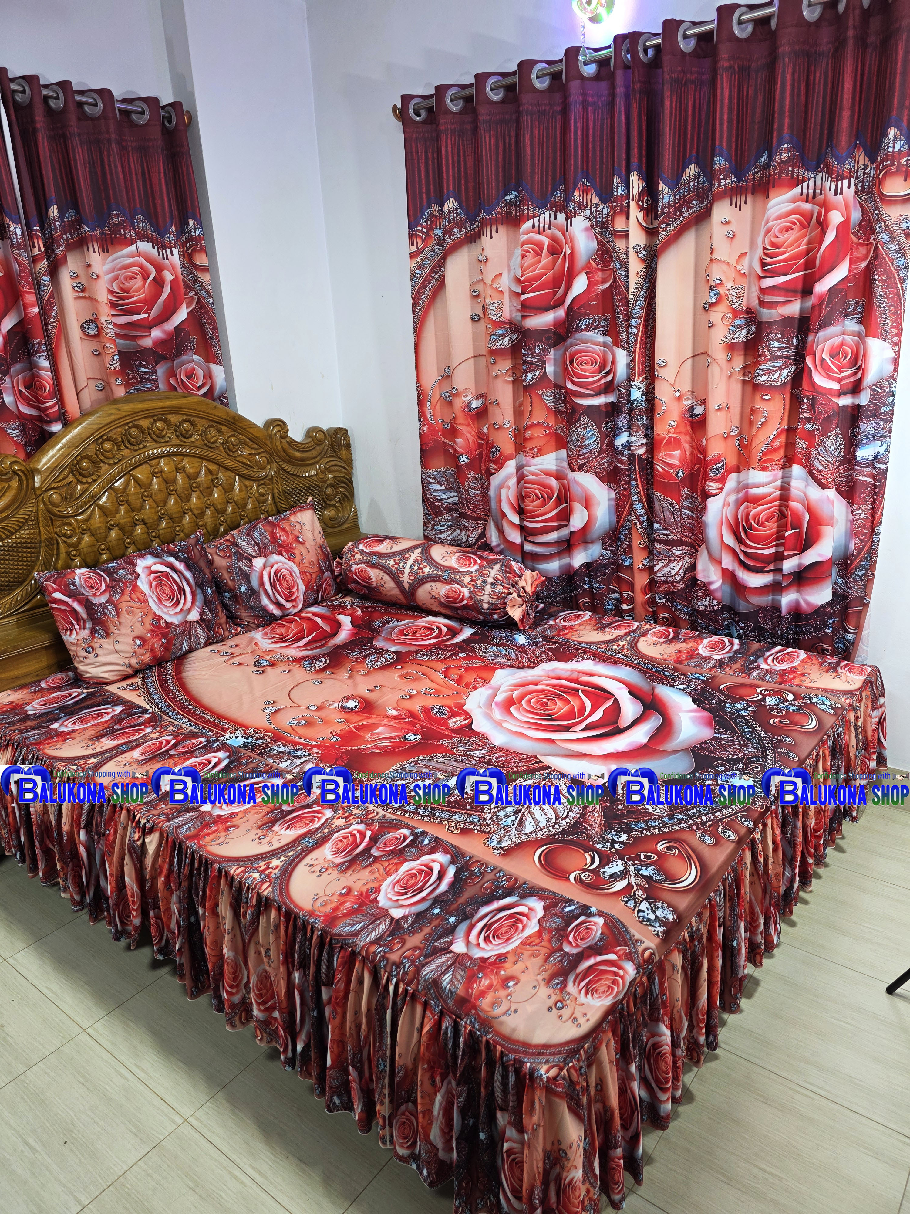3D প্রিমিয়াম ওয়াটারপ্রুফ কুচি চাদর
