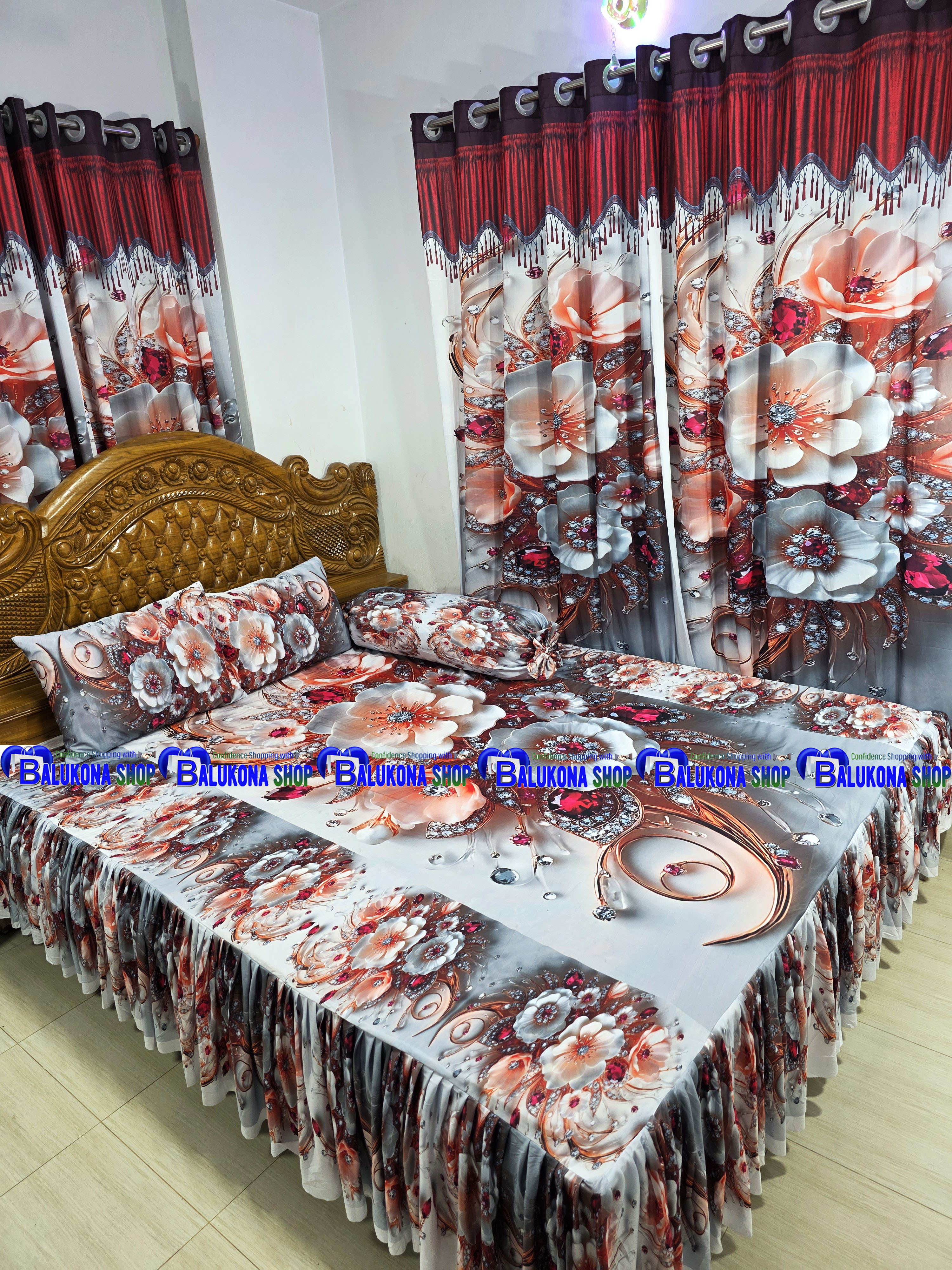3D প্রিমিয়াম ওয়াটারপ্রুফ কুচি চাদর